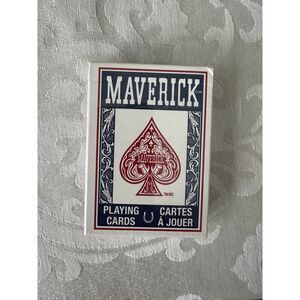 Maverick Standard Poker Playing Cards Deck Red White Blue‎ Classic Game Cards